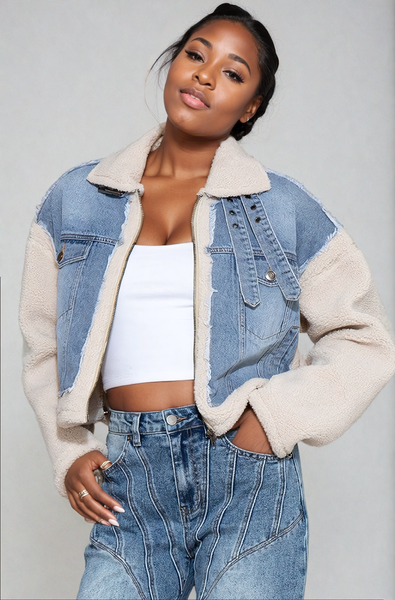 Denim Sherpa Jacket