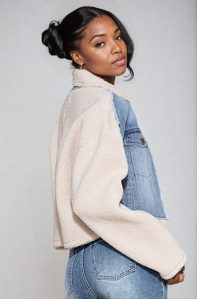 Denim Sherpa Jacket