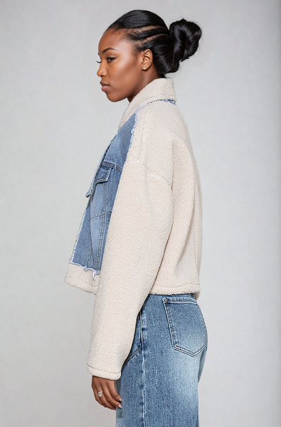 Denim Sherpa Jacket